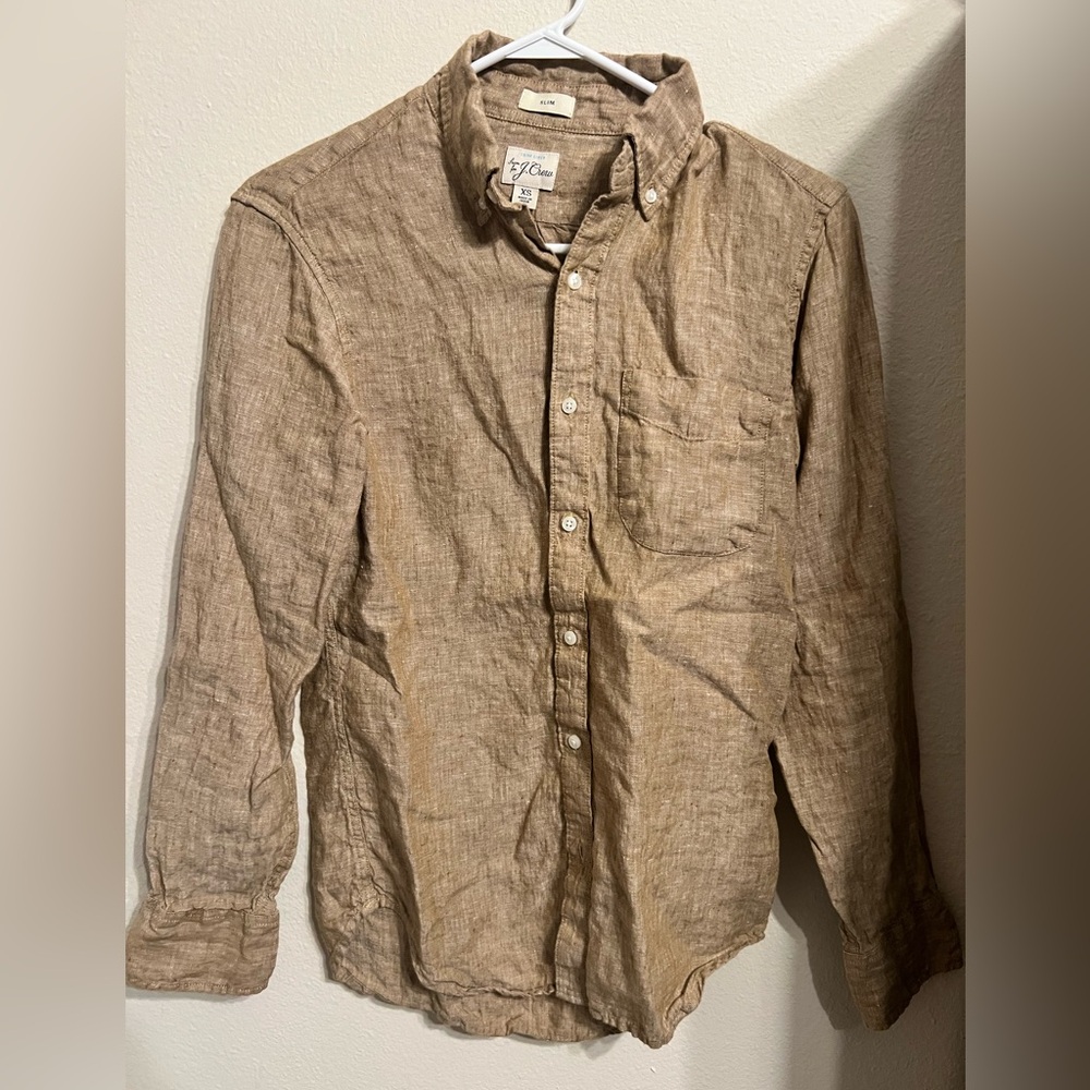 Men’s J.CREW button-down shirt, like new.